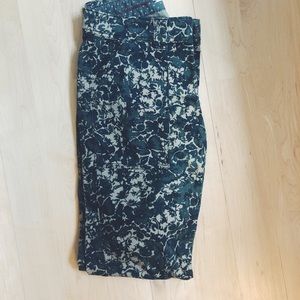 Anthropologie Flower Camo Pants